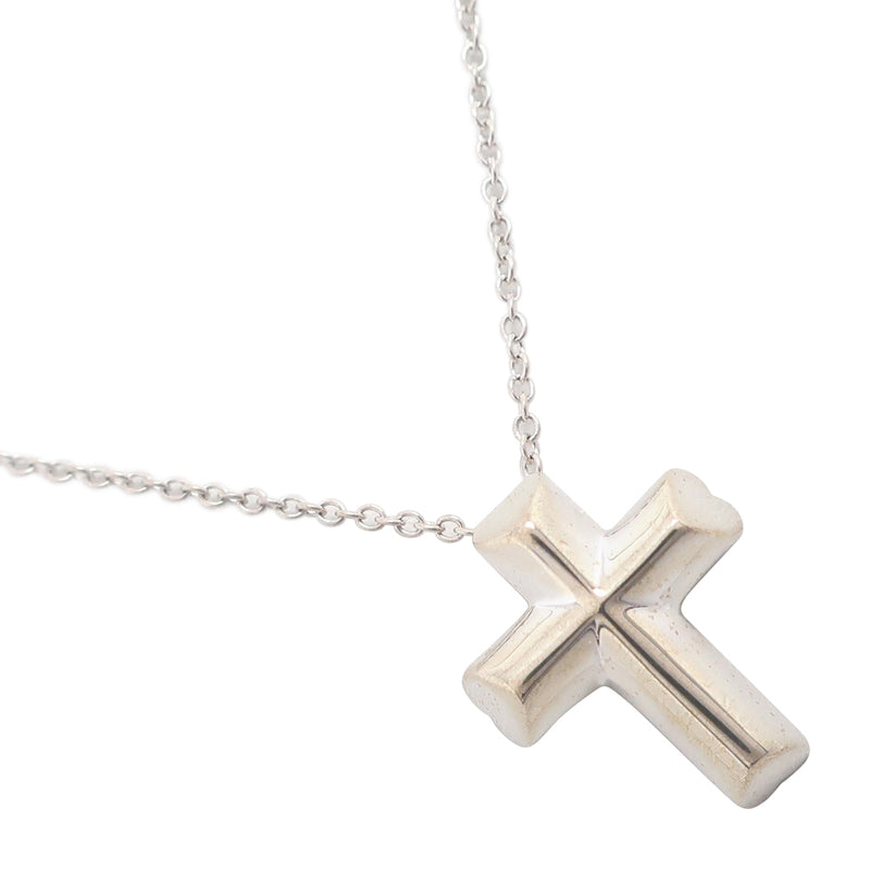 【TIFFANY&Co.】ティファニー
 テンダネスハート クロス ネックレス
 パロマ・ピカソ シルバー925 クロス 約3.4g Tenderness Heart Cross レディース