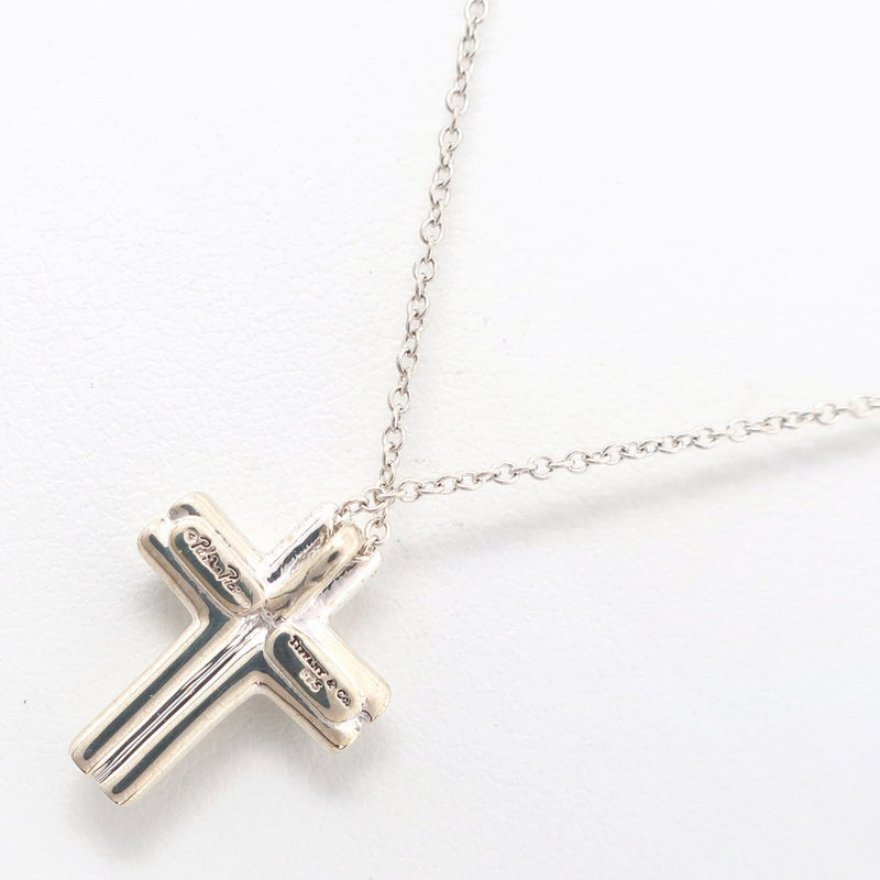 【TIFFANY&Co.】ティファニー
 テンダネスハート クロス ネックレス
 パロマ・ピカソ シルバー925 クロス 約3.4g Tenderness Heart Cross レディース