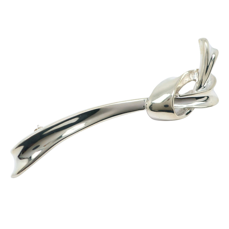 [Tiffany & co.]TIFFANY&Co. Ribbon knot Brooch Silver 925 about 9.4g Ribbon Knot Ladies A-Rank