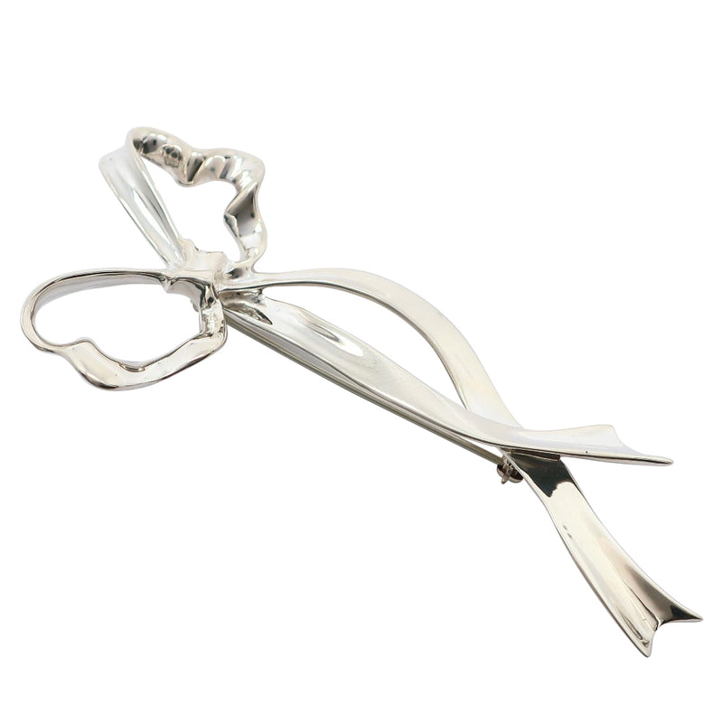 [Tiffany & co.]TIFFANY&Co. Ribbon Brooch Silver 925 Ribbon Approximately 13.7g Ribbon Ladies A-Rank