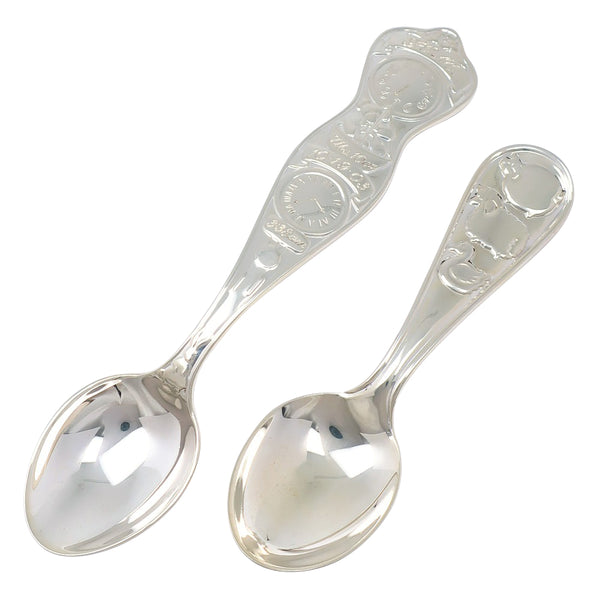 [Tiffany & co.]TIFFANY&Co. Baby Poon Tableware Set of 2 Bear & Sheep Silver 925 Baby Spoon _