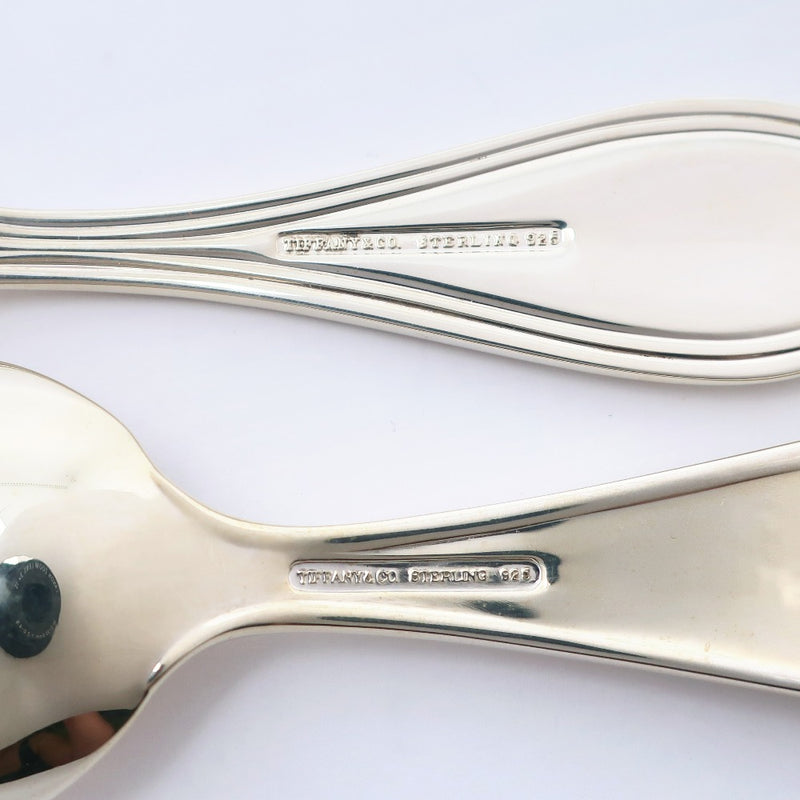 [Tiffany & co.]TIFFANY&Co. Baby Poon Tableware Juego de 2 Bear & Sheep Silver 925 Baby Spoon _