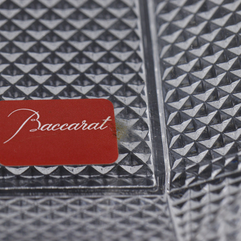 Baccarat バカラ パンピーユ スクエア ダイヤモンド プレート 未使用の