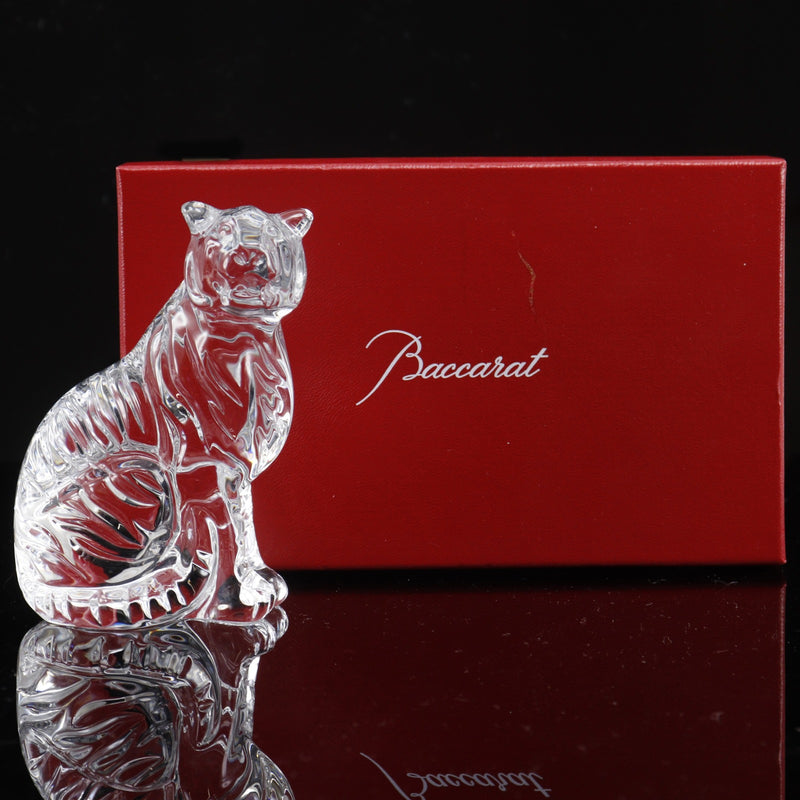 Baccarat バカラ 未使用 干支置き物　虎 Baccarat】バカラ 干支 寅 ( 虎 ) 置物 オブジェ – NISHIKINO VINTAGE