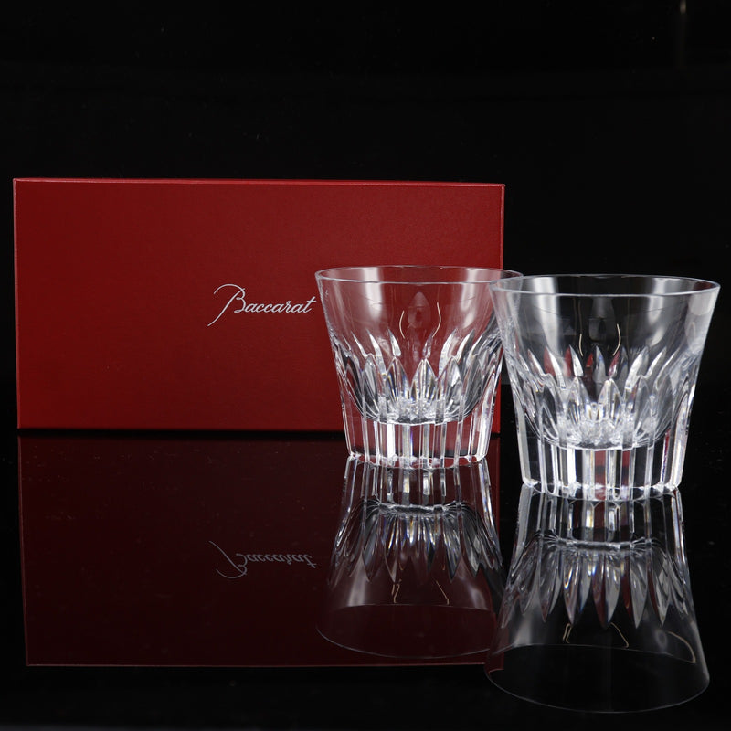 【Baccarat】바카라 티아라 페어 록 글라스 식기