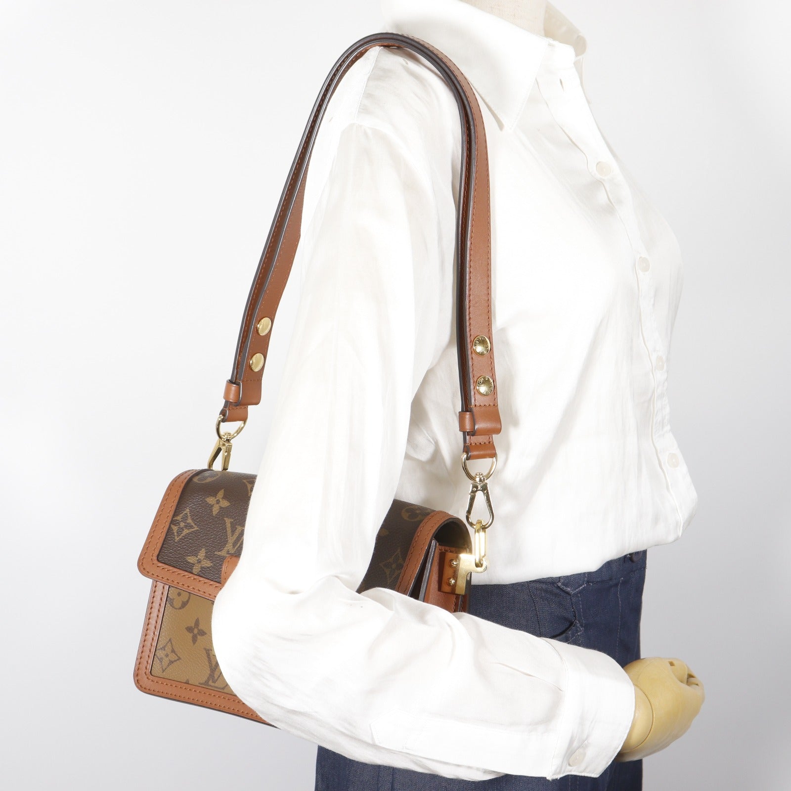 ◆外観良品◆ ルイヴィトン セカンドバッグ 鞄 M48432 ドーフィーヌGM LOUIS VUITTON】ルイ・ヴィトン ドーフィーヌ MINI ショルダーバッグ