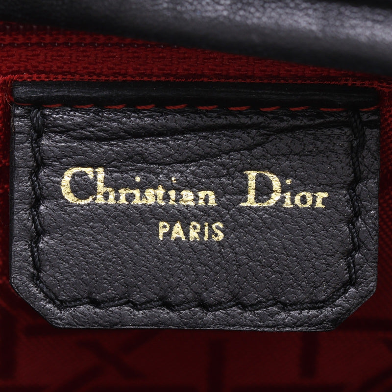 美品☆正規品　クリスチャンディオール　キルティングハート　ワンピース　黒　38 Dior】クリスチャンディオール レディディオール ハンドバッグ