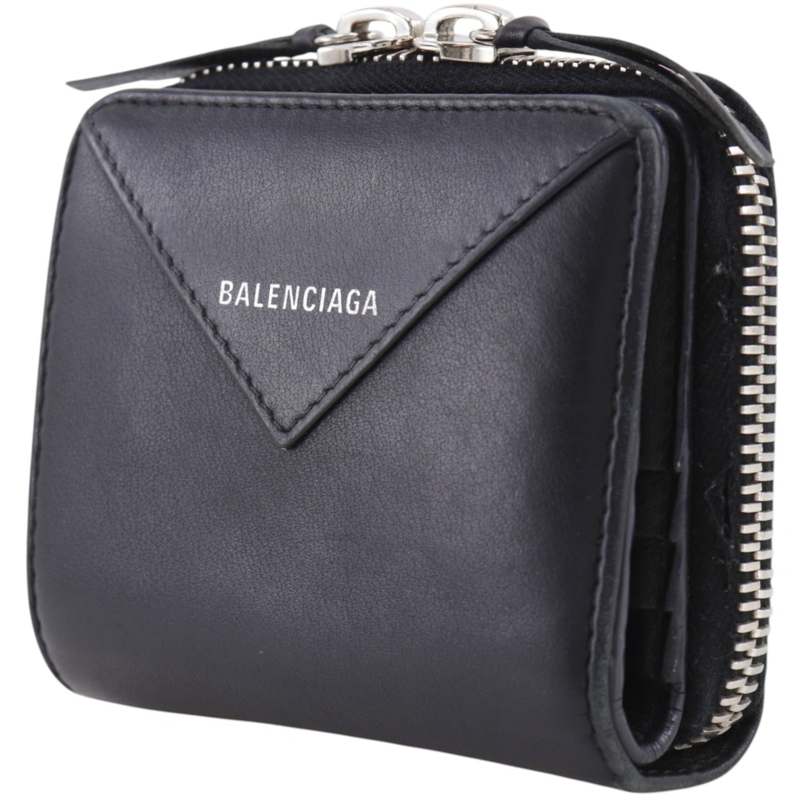 バレンシアガ ペーパー ビルフォード レザー コンパクト ウォレット ブラック BALENCIAGA】バレンシアガ ペーパービルフォードコンパクトウォレット