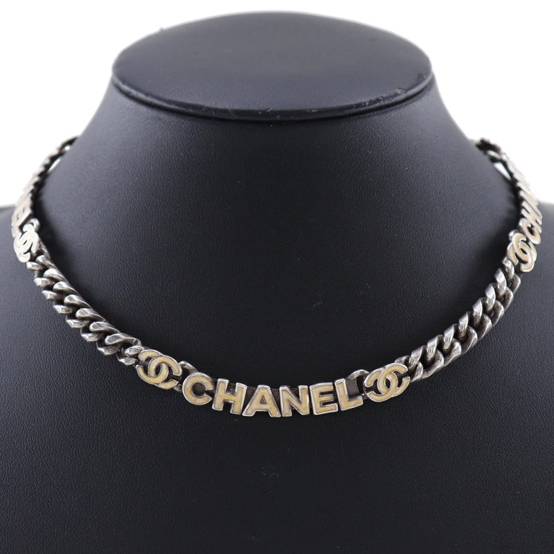 [CHANEL] Chanel logo COCO Mark Necklace Metal 00T engraved about 50g LOGO COCO Mark Ladies B-Rank