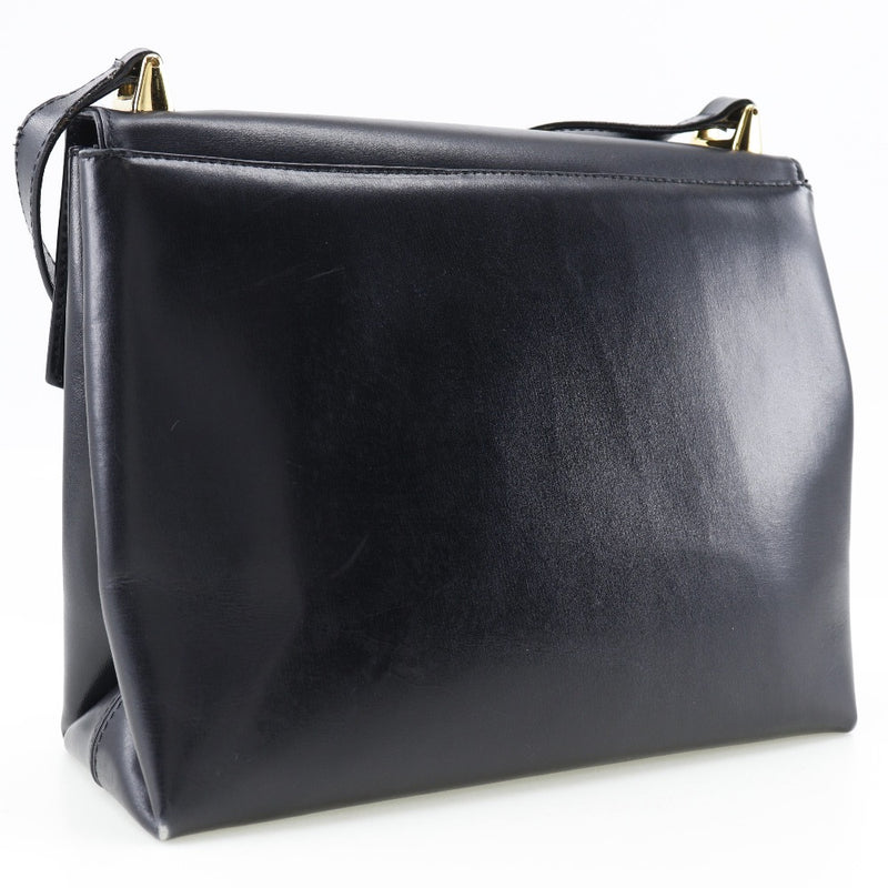 [Salvatore Ferragamo] Salvatore Ferragamo Ganchini Sac à bandoulière Black Diagonal suspendu A5 rabat