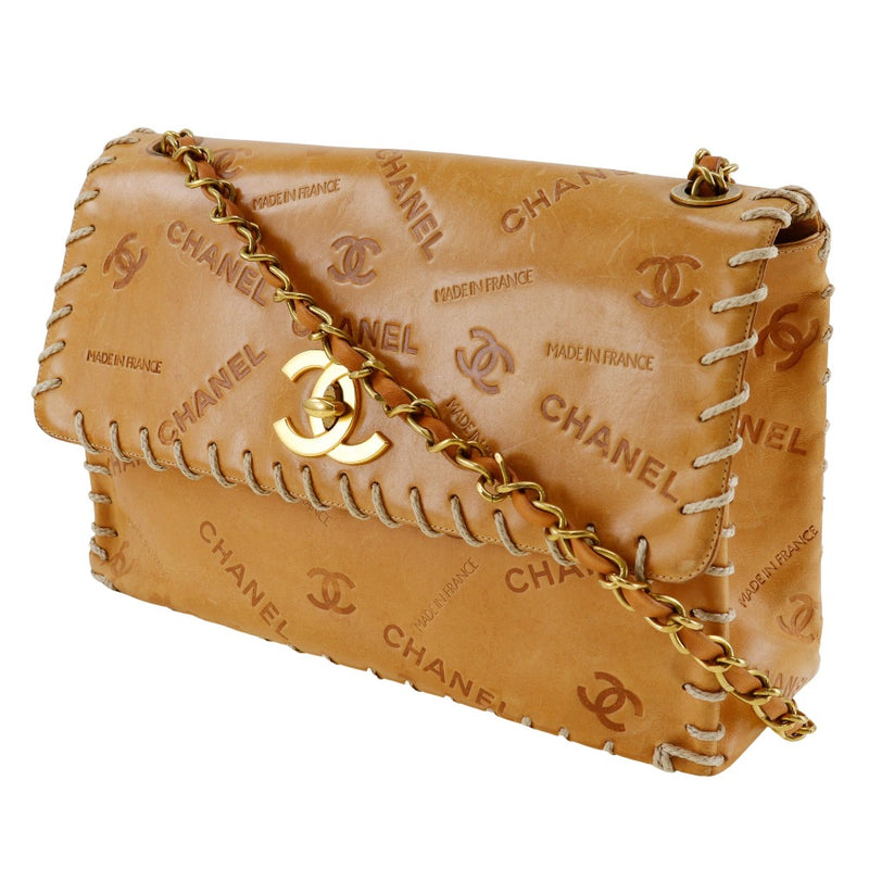 [Chanel] Chanel 
 Bolso de hombro de cadena 
 COCO Mark Logotipo vintage nume cuero marrón hombro a4 giro cadena de bloqueo de bloqueo Damas B-rank