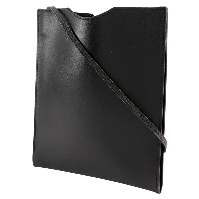 [헤르메스] 헤르메스 
 Omenitu 숄더백 
 Pochette Calf Black Diagon Open Omenitu Unisex