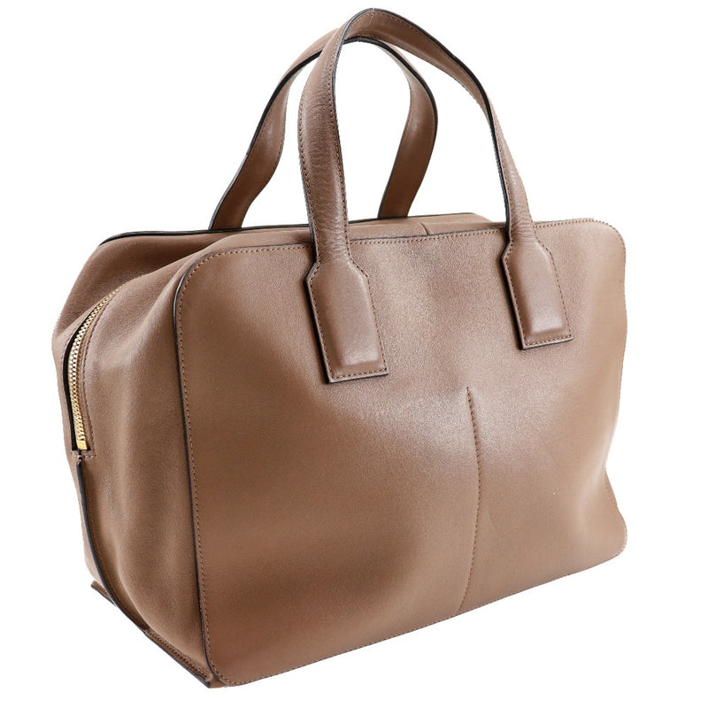 [Loewe] Loeba Goya Week Ender Boston Bag Calf Tea Handsage A4 Double Fastener Goya Weekender Ladies