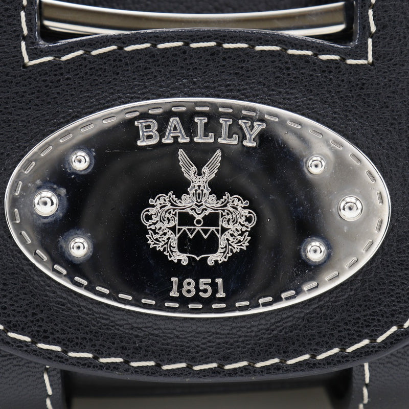 【BALLY】バリー
 ワンショルダー ショルダーバッグ
 カーフ 黒 肩掛け A5 マグネットタイプ One Belt レディース