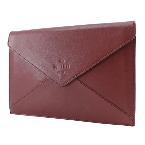 [Berluti] Berluti 
 Clutch bag 
 Calfskin Bordeaux A5 Snap button Men's