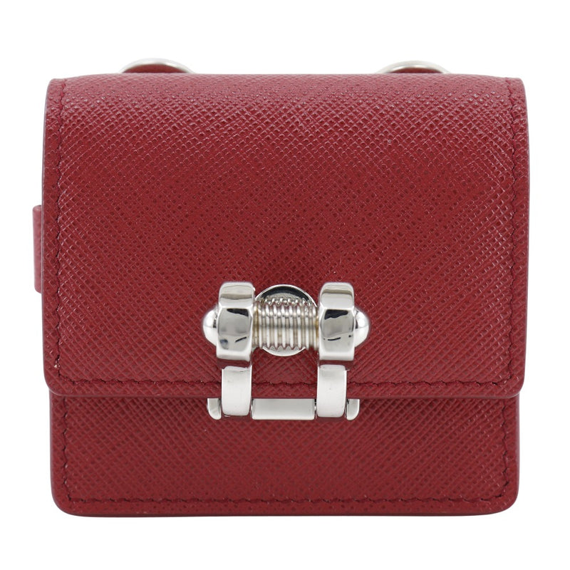 [PRADA] Prada 
 Shoulder pouch shoulder bag 
 Pochette 2ZH097 Safiano Red Diagonal Hanging Flap SHOULDER POUCH Ladies A-Rank