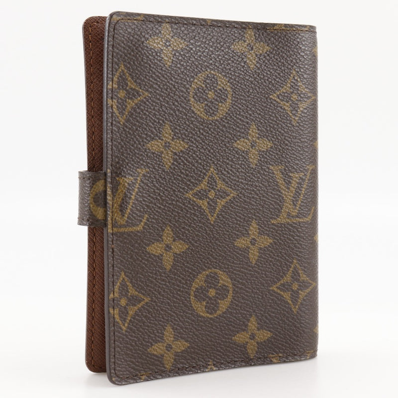 【LOUIS VUITTON】ルイ・ヴィトン
 アジェンダPM 手帳カバー
 R20005 モノグラムキャンバス 茶 CA0015刻印 スナップボタン Agenda PM ユニセックス