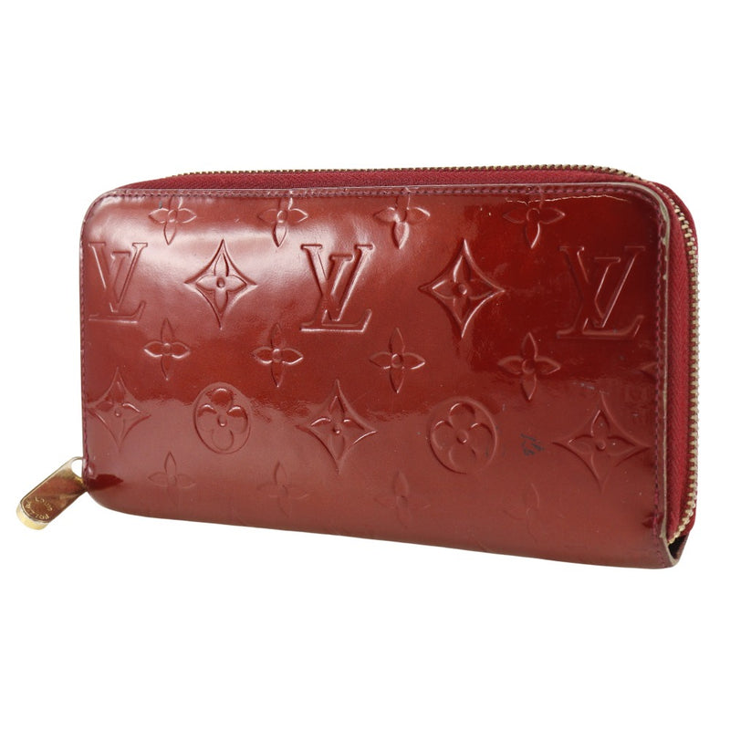 【LOUIS VUITTON】ルイ・ヴィトン
 ジッピーウォレット 旧 長財布
 モノグラムヴェルニ 赤 CA4170刻印 ファスナー Zippy wallet old レディースB-ランク