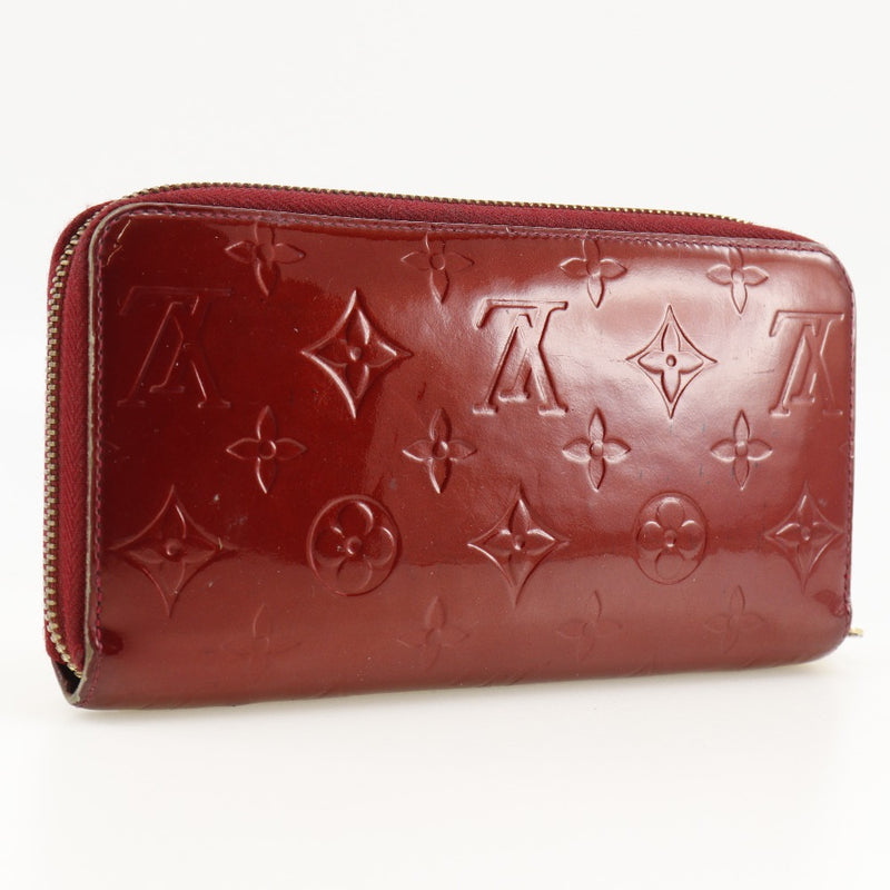 [Louis Vuitton]LOUIS VUITTON Zippy Wallet Old Purse MonogramVernis Red CA4170 engraved Fastener Zippy Wallet Old Ladies B-Rank