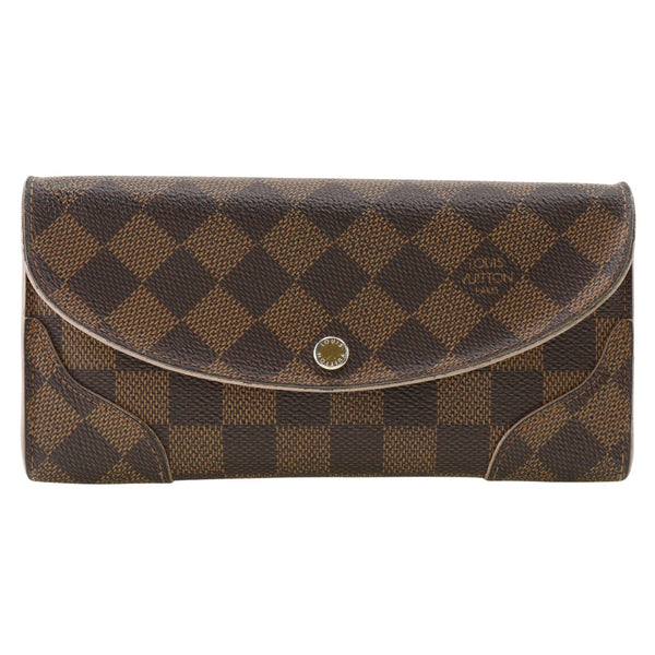 [Louis Vuitton]LOUIS VUITTON
 Portefeiulle・ Kaisa Purse
 N61227 Dami Cambus Rose Ballerine Brown/Raspberry Pink CA1166 engraved snap button PorteFeiulle Kaisa Ladies