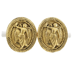 [CHANEL] Chanel Angel Earring COCO Mark Vintage Plated Gold Approximately 19.3g Angel Ladies