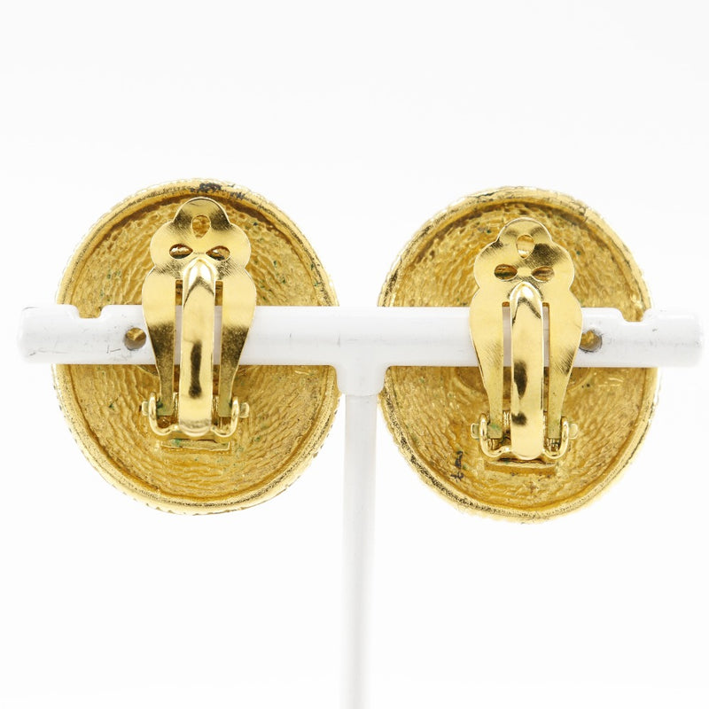 [Chanel] chanel ange oreille boucle coco mark vintage gold placage environ 19,3 g dedies ange