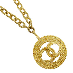 [CHANEL] Chanel COCO Mark Necklace Vintage Plated Gold 28 engraving about 105.0g COCO Mark Ladies A rank