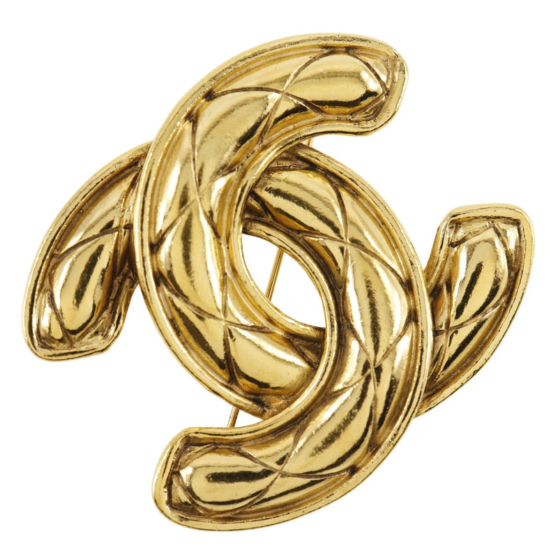 [CHANEL] Chanel 
 COCO Mark Brooch
 Matelasse Plated Gold Approximately 32.4g Coco Mark Ladies