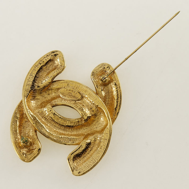 [CHANEL] Chanel 
 COCO Mark Brooch
 Matelasse Plated Gold Approximately 32.4g Coco Mark Ladies