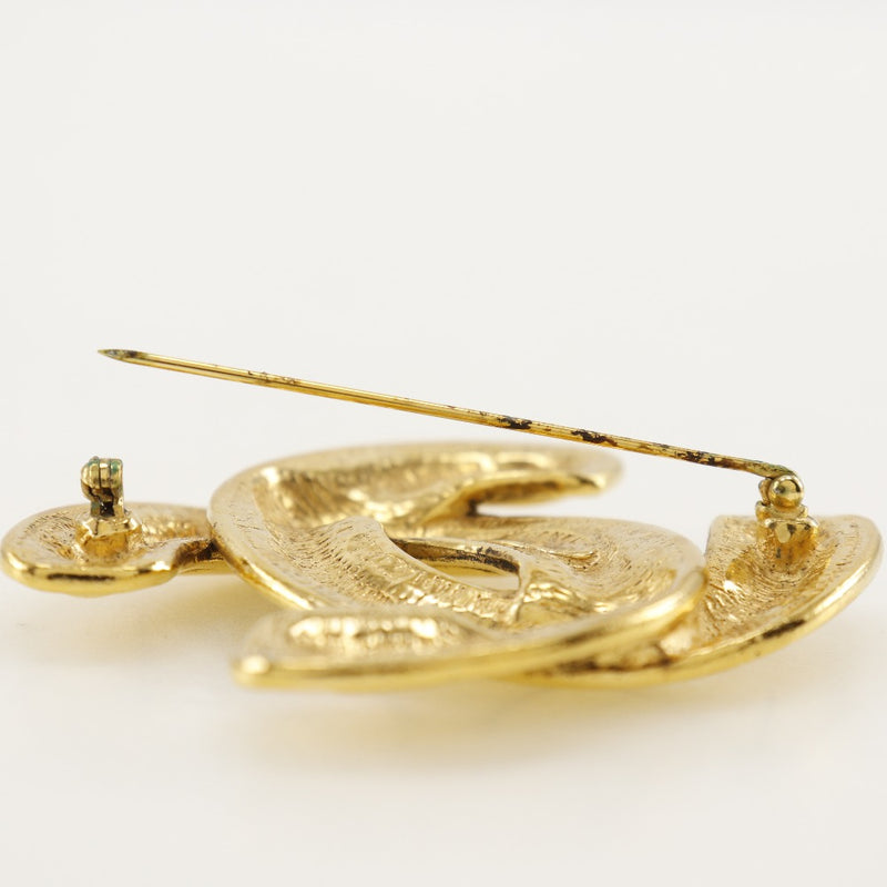 [CHANEL] Chanel 
 COCO Mark Brooch
 Matelasse Plated Gold Approximately 32.4g Coco Mark Ladies