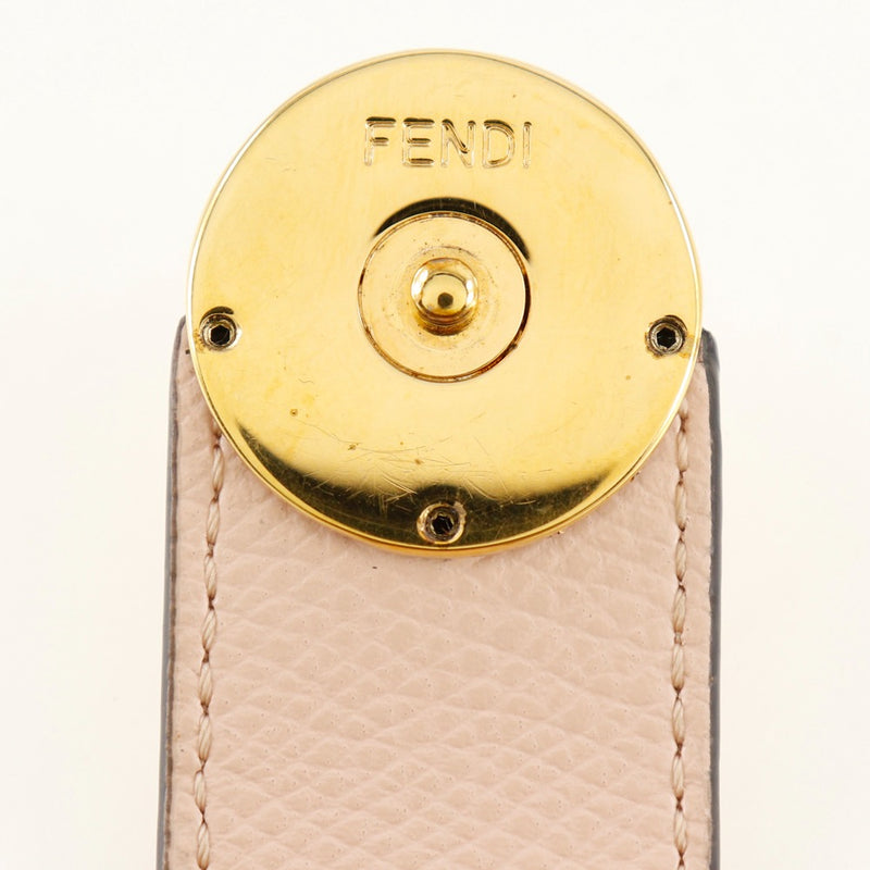 [Fendi] Fendi F izu Fendi Bi-Rold portefeuille Zukka Emboss Logo 8M0386 Thé en cuir / bouton instantané rose f Is Fendi Ladies