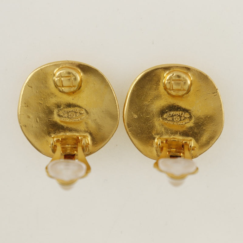 [Chanel] Chanel Coco Marc Boucles d'oreilles Vintage Gold Placing 96p gravé environ 20,9 g coco mark dames a-rank