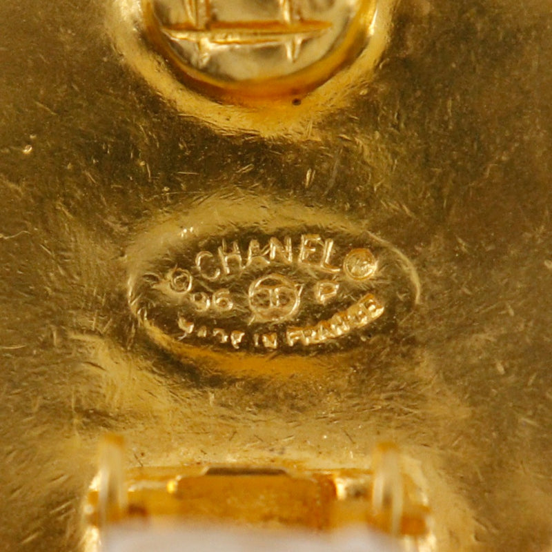 [CHANEL] Chanel 
 COCO Mark Earring
 Vintage Plated Gold 96p engraved about 20.9g COCO Mark Ladies A-Rank