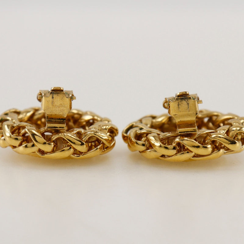 [CHANEL] Chanel 
 Inaho motif Earring
 Vintage Plated Gold Approximately 50.0g Rice MOTIF Ladies