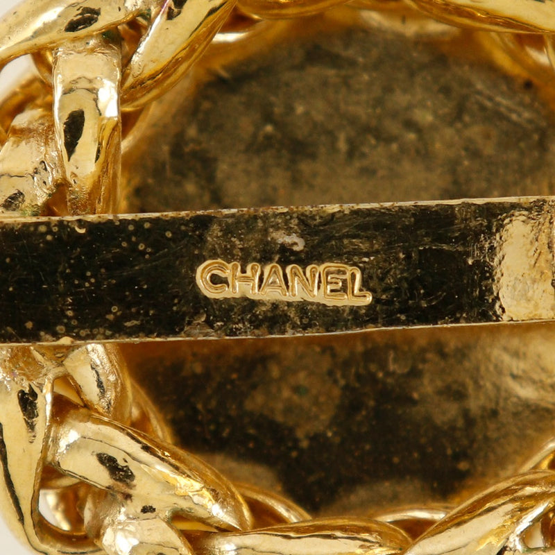 [CHANEL] Chanel 
 Inaho motif Earring
 Vintage Plated Gold Approximately 50.0g Rice MOTIF Ladies