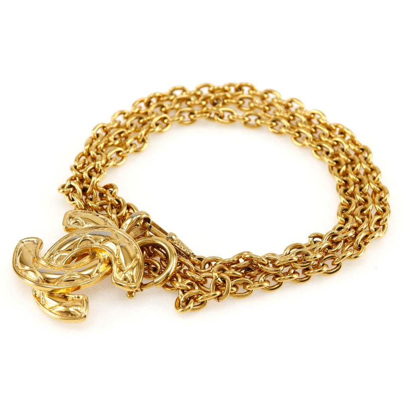 [CHANEL] Chanel ChainBelt belt COCO Mark Vintage Plated Gold Chain Belt Ladies