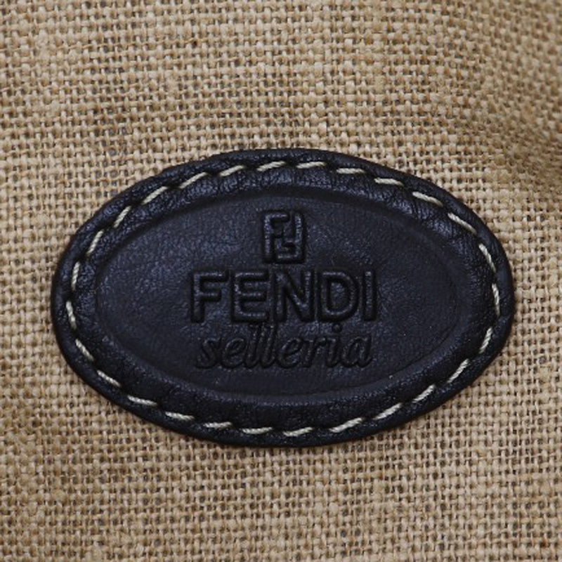 [Fendi] Fendi Zukka Tote Bag Nylon Canvas Tea Handsage A4 Open Zucca Unisexe