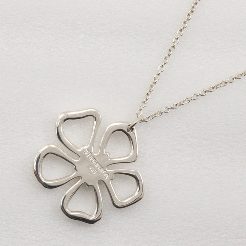 [Tiffany & co.]TIFFANY&Co. flower Necklace Silver 925 Flower about 8.4g Flour Ladies A-Rank