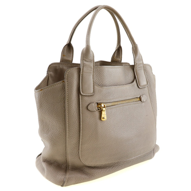 [MIUMIU] Miu Miu Vittello Curibri Tote Bag RN0908 Calfskin Gray handbag A4 snap button Vittello caribbean ladies