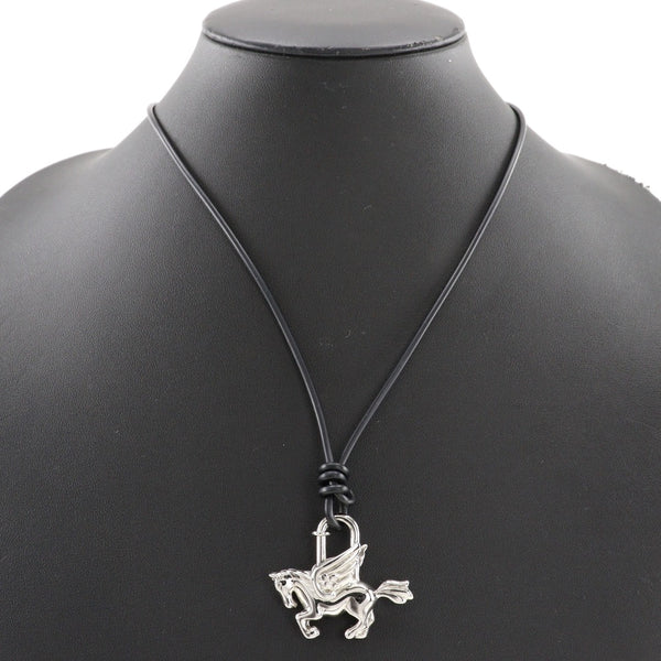 [HERMES] Hermes 
 Pegasus Cadena 
 LanieresAccompaniment Pendant Metal Silver PEGASUS Unisex