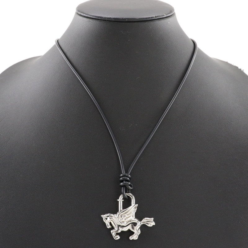 [HERMES] Hermes Pegasus Cadena LanieresAccompaniment Pendant Metal Silver PEGASUS Unisex