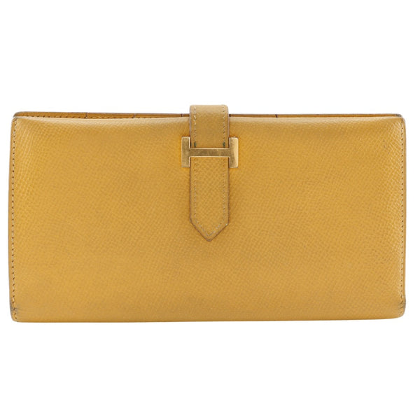 [HERMES] Hermes Bean Purse Courchevel Yellow/goldHardware 〇Z engraved beltHardware Bean ladies