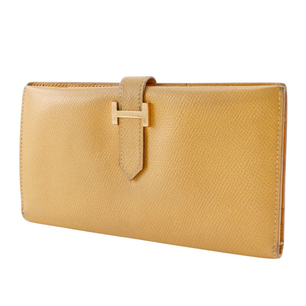 [HERMES] Hermes Bean Purse Courchevel Yellow/goldHardware 〇Z engraved beltHardware Bean ladies