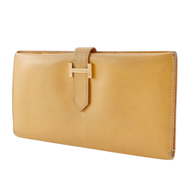 [HERMES] Hermes Bean Purse Courchevel Yellow/goldHardware 〇Z engraved beltHardware Bean ladies