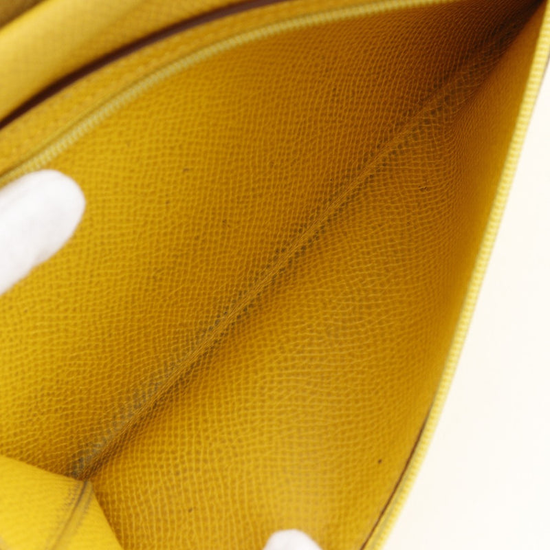 [HERMES] Hermes Bean Purse Courchevel Yellow/goldHardware 〇Z engraved beltHardware Bean ladies