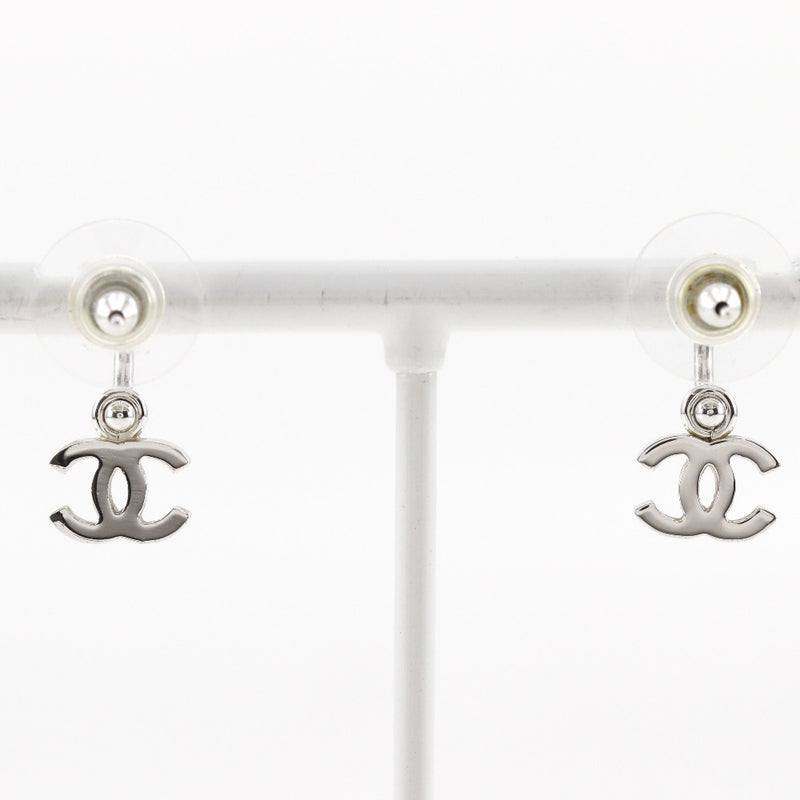 [Chanel] Boucles d'oreilles Chanel Co Mark Swing Metal Silver Environ 2,0 g de coco coco dames