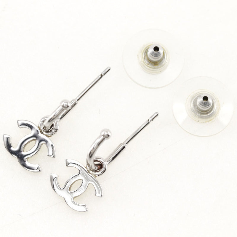 [Chanel] Boucles d'oreilles Chanel Co Mark Swing Metal Silver Environ 2,0 g de coco coco dames