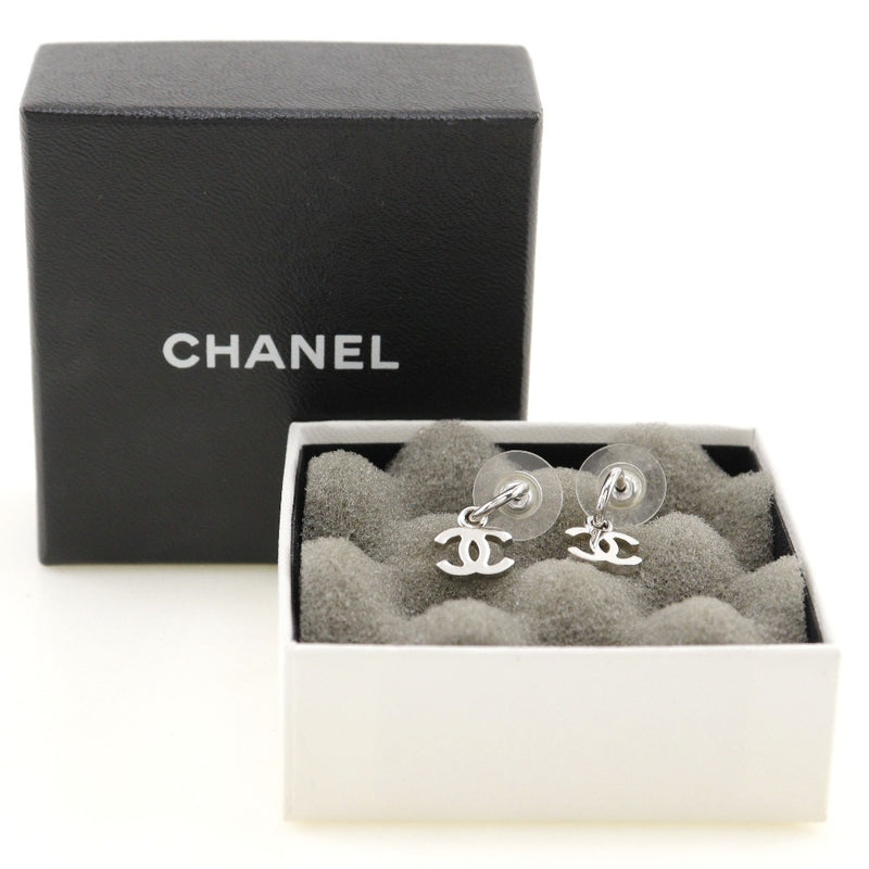 [Chanel] Boucles d'oreilles Chanel Co Mark Swing Metal Silver Environ 2,0 g de coco coco dames