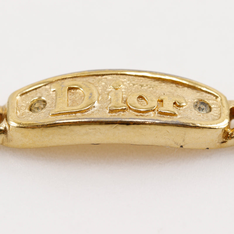 [Dior] Christian Dior With Logo Bracelet Plated Gold Approximately 8.2g with Logo Ladies