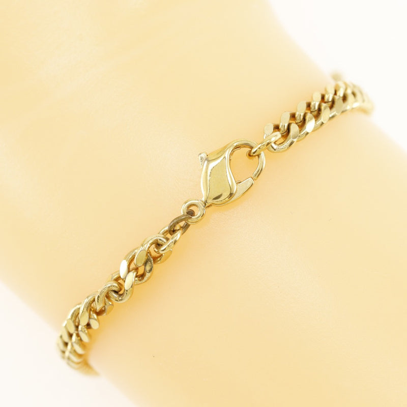 [Dior] Christian Dior With Logo Bracelet Plated Gold Approximately 8.2g with Logo Ladies